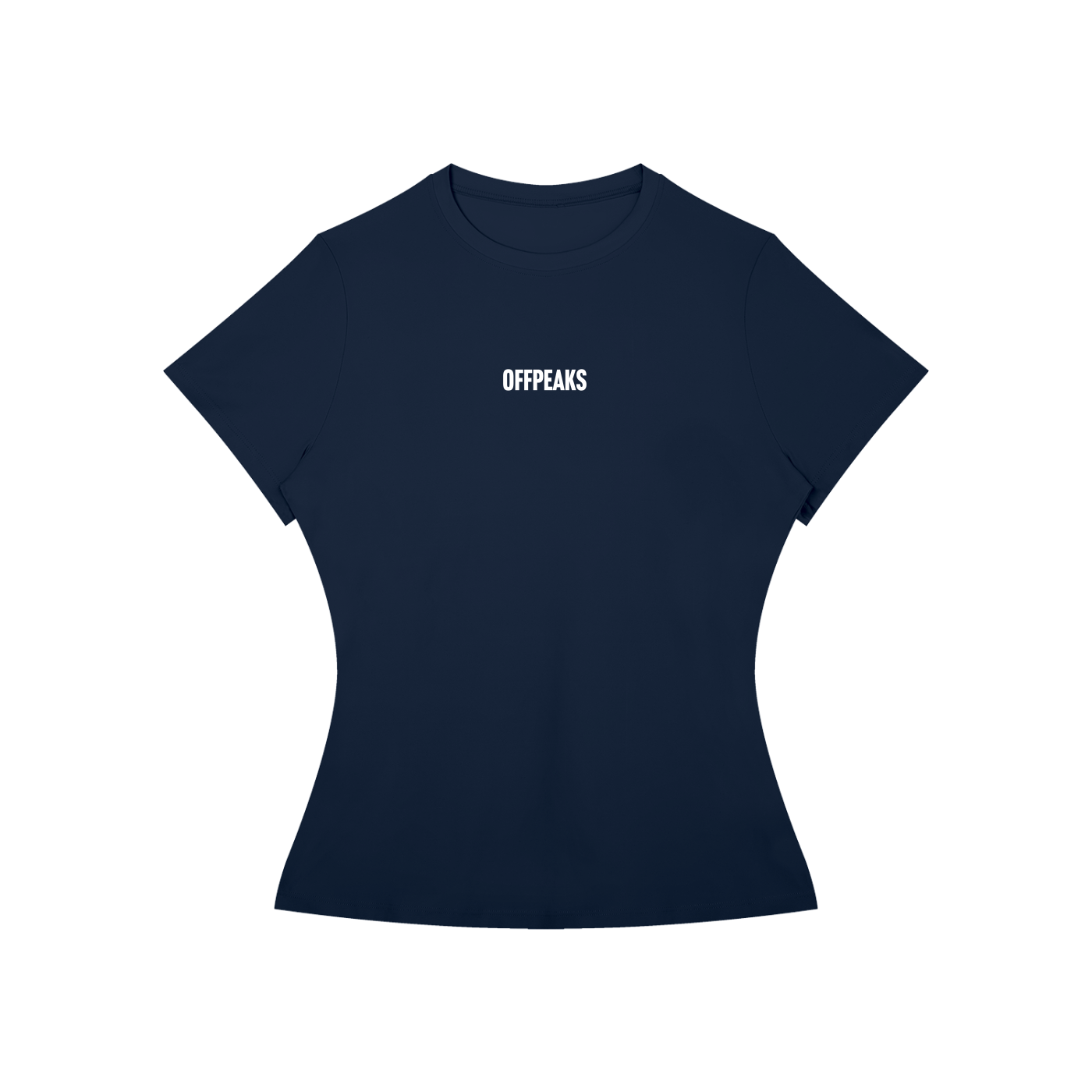 navy blue slim fit gym tee