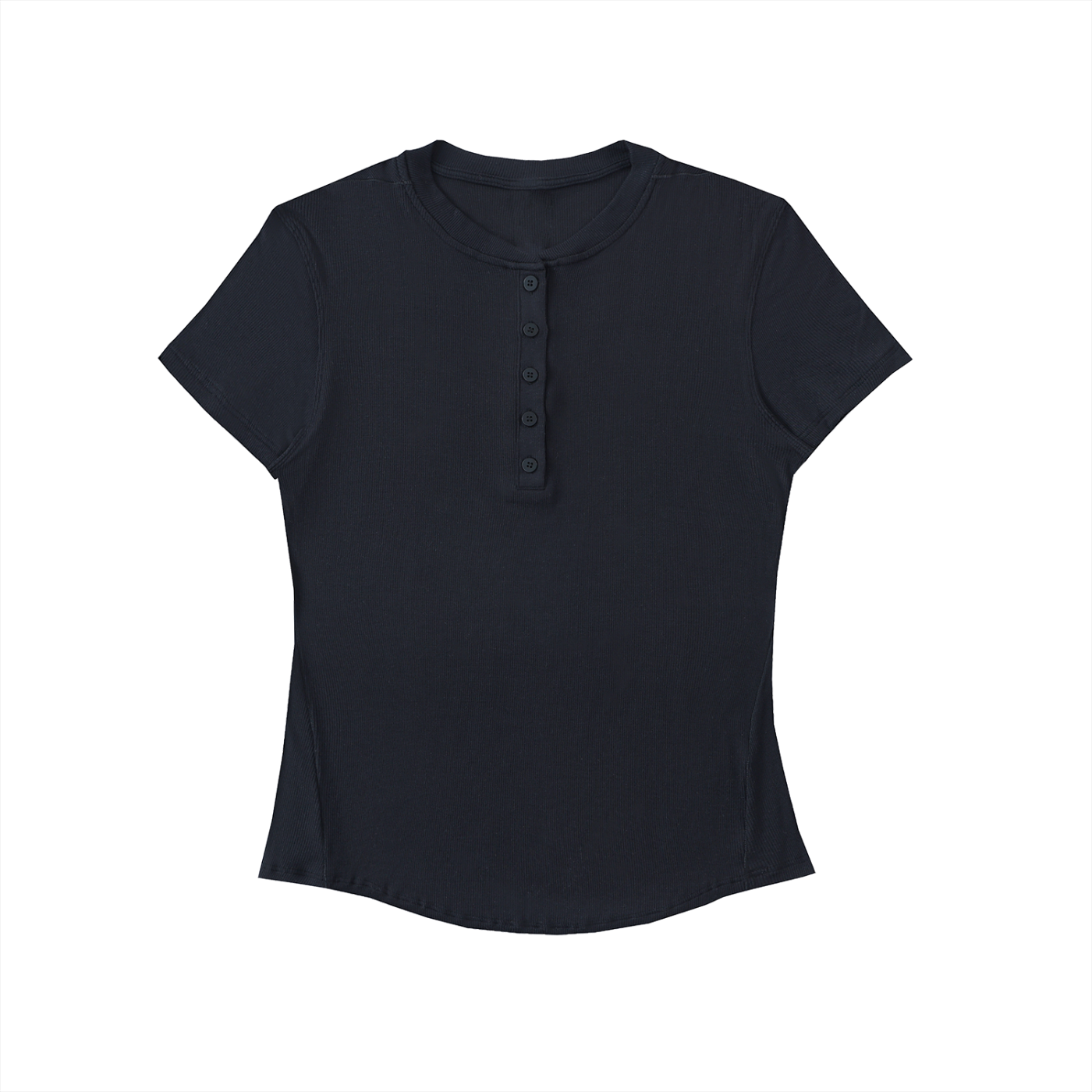pitch black modal henley t shirt