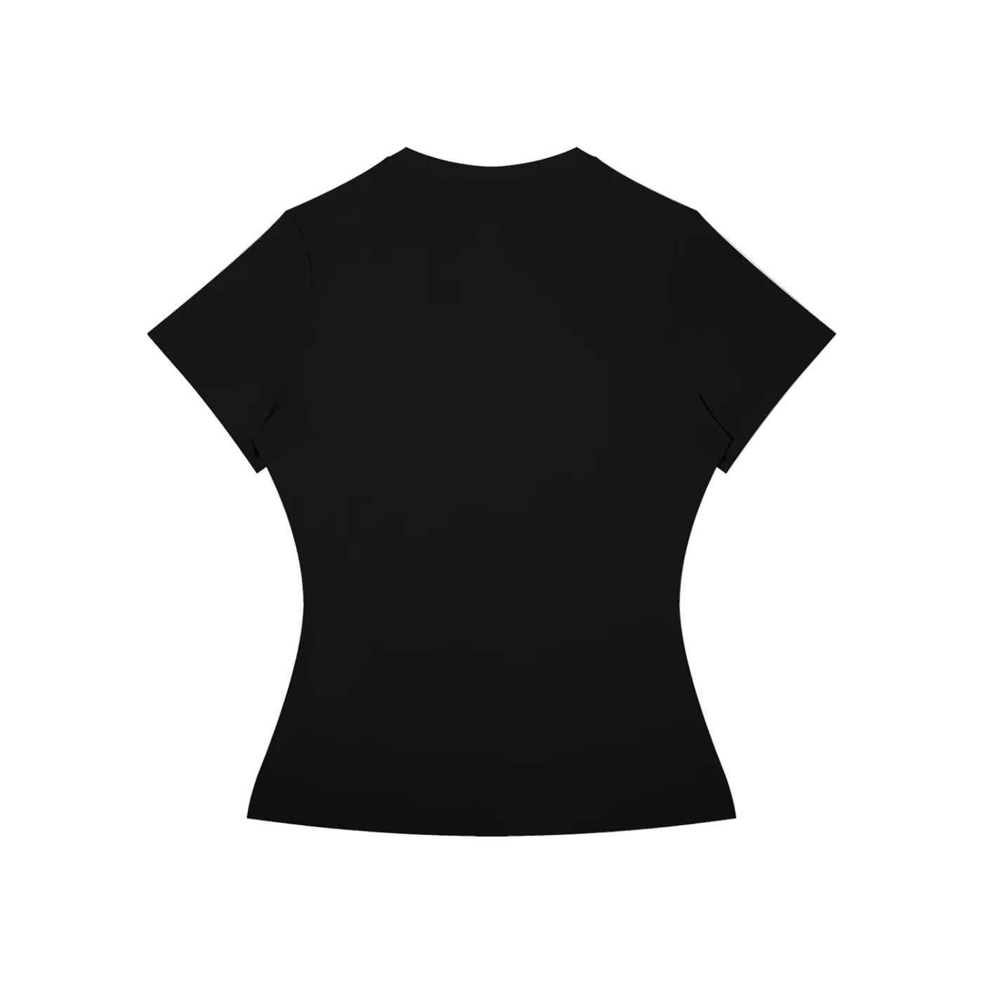 Black t-shirt.