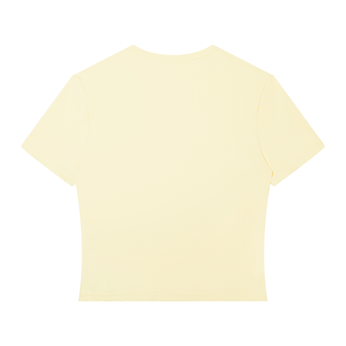 canary yellow performance crop top