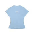 sky blue slim fit gym tee