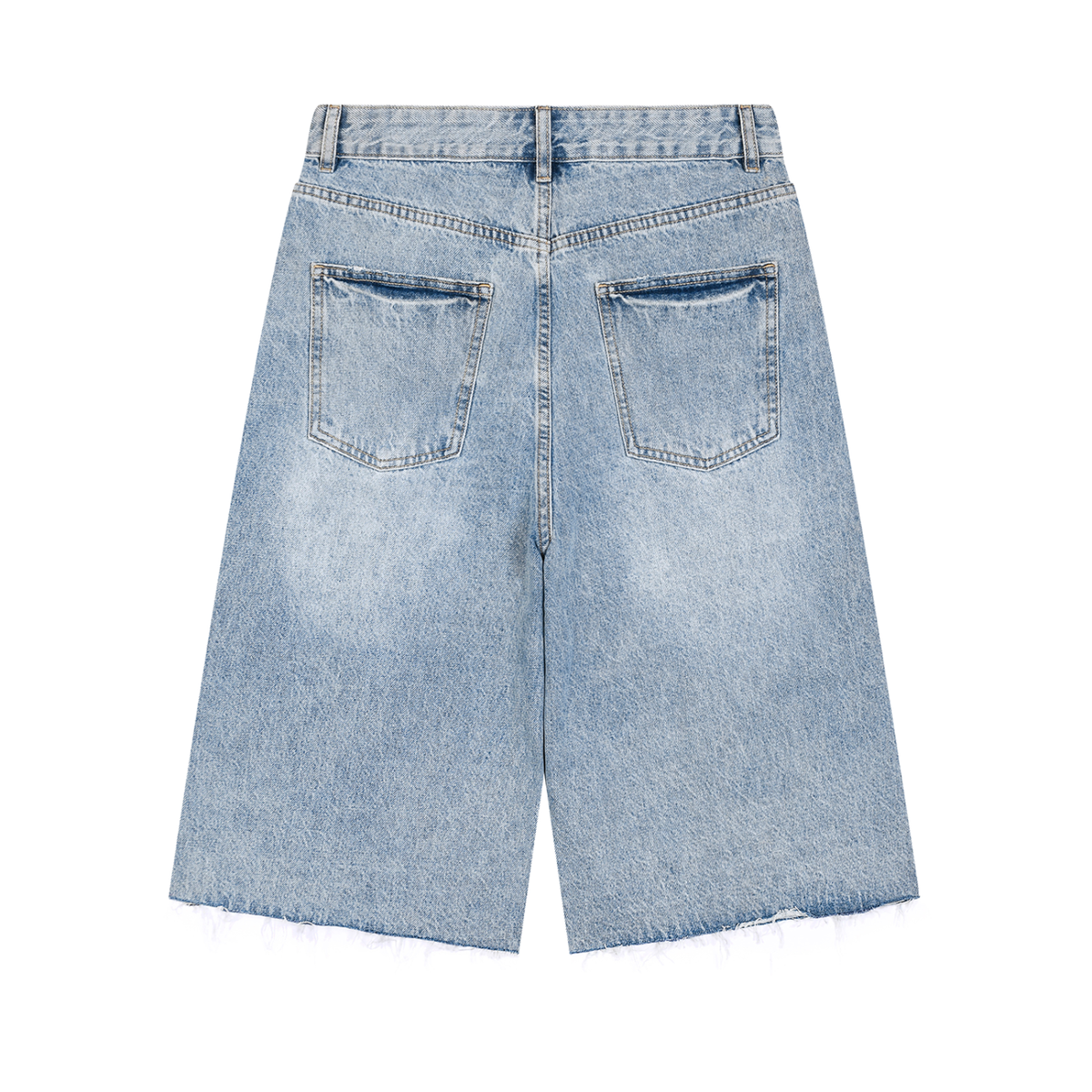 Vintage Wide Leg Denim Shorts