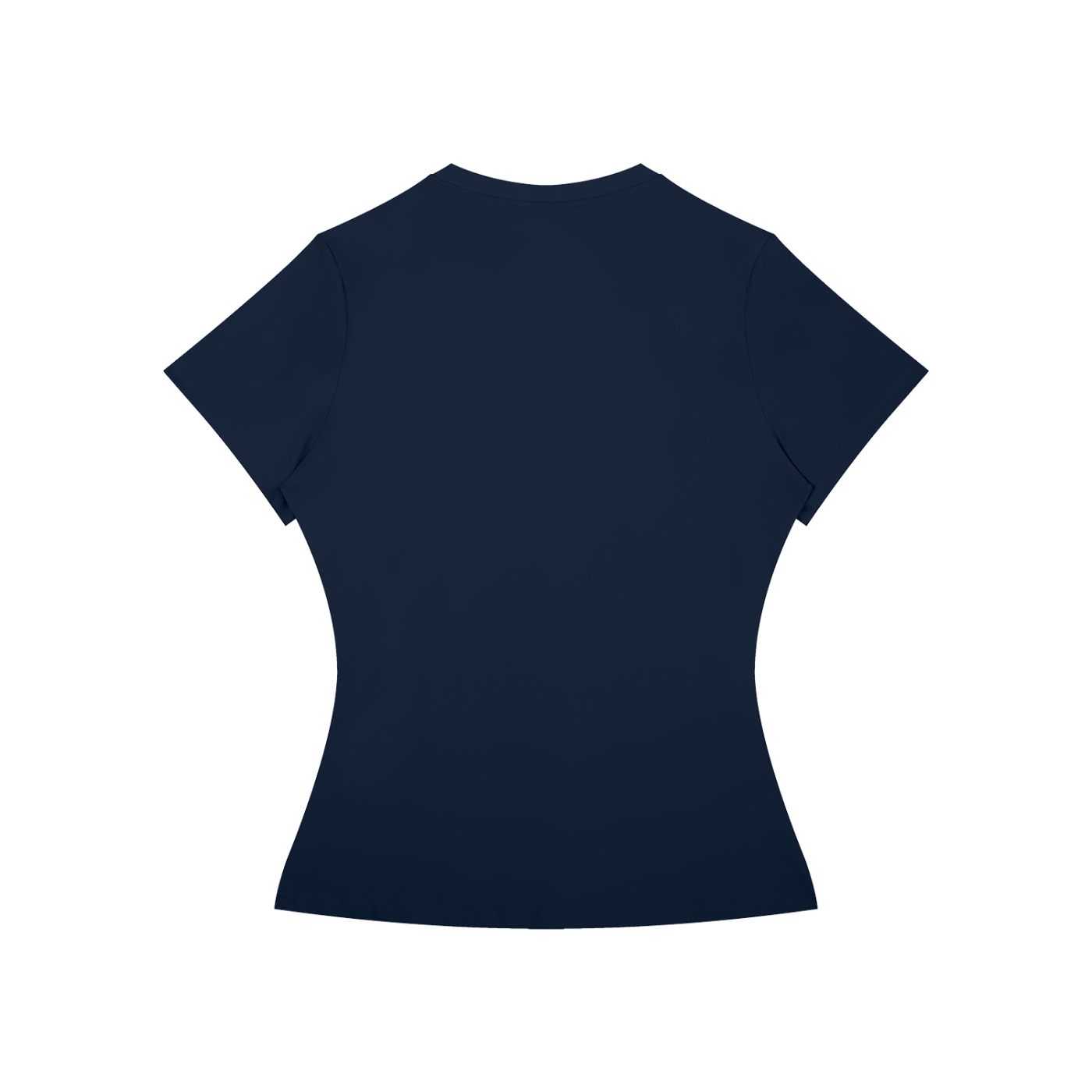 navy blue slim fit gym tee
