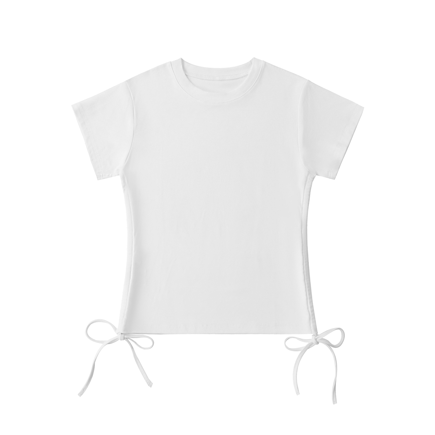 chalk white coquette t shirt