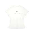chalk / sky slim fit gym tee