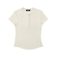 Modal Bodycon Henley Shirt