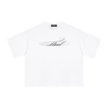 Chalk white 'Steel" Boxy T-Shirt