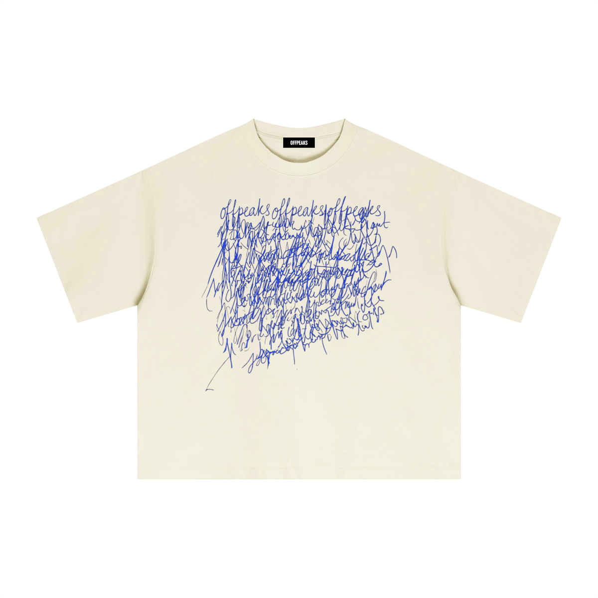 Scribble Performance Casual Boxy Tee