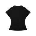 Black t-shirt.