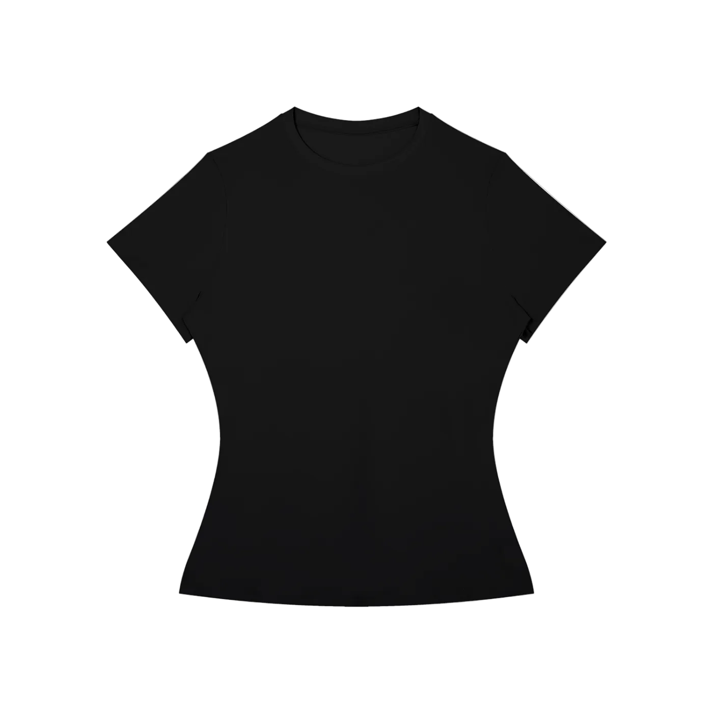 Black t-shirt.