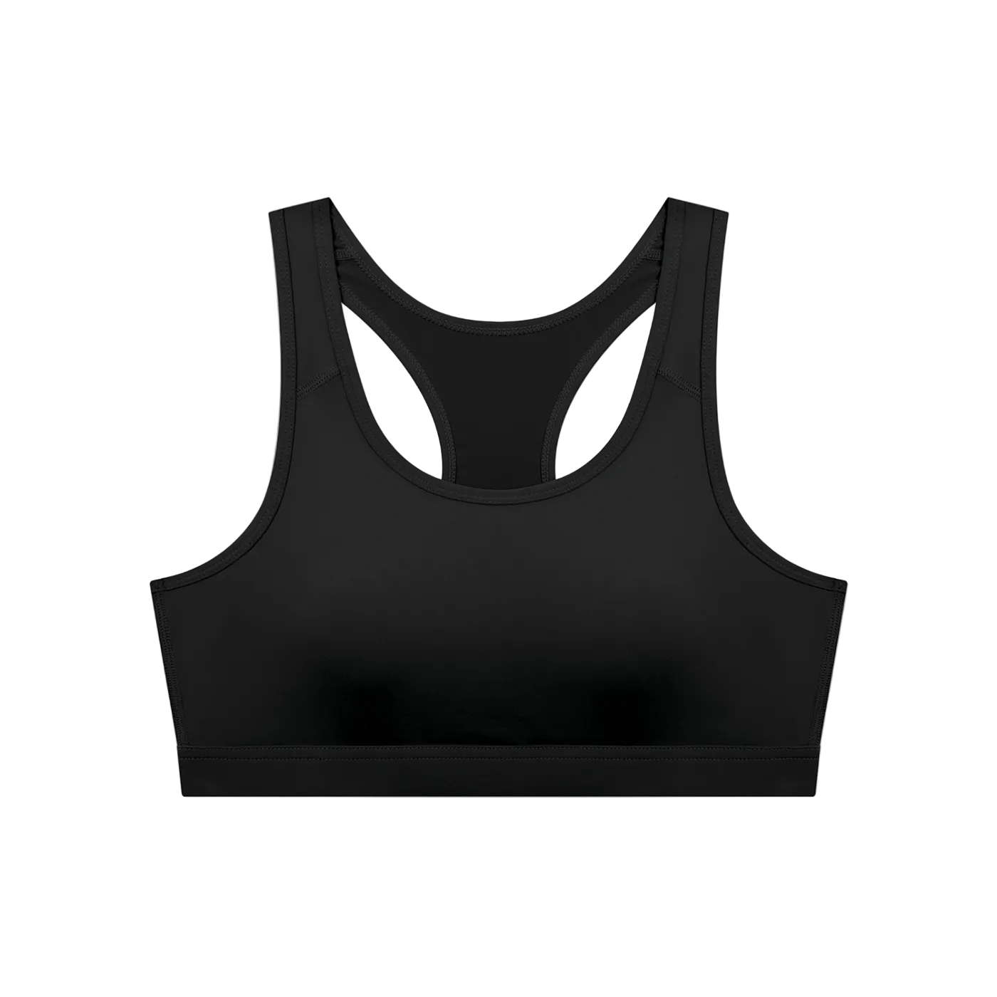 pitch black classic sports bra