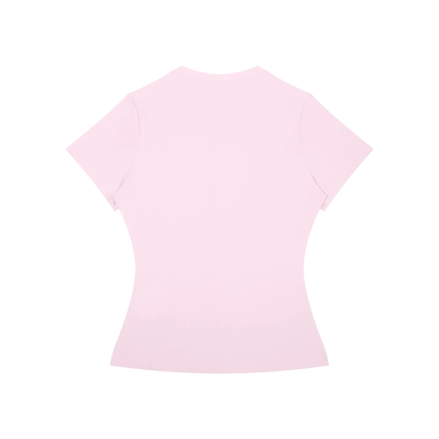 rose pink slim fit gym tee